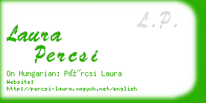 laura percsi business card